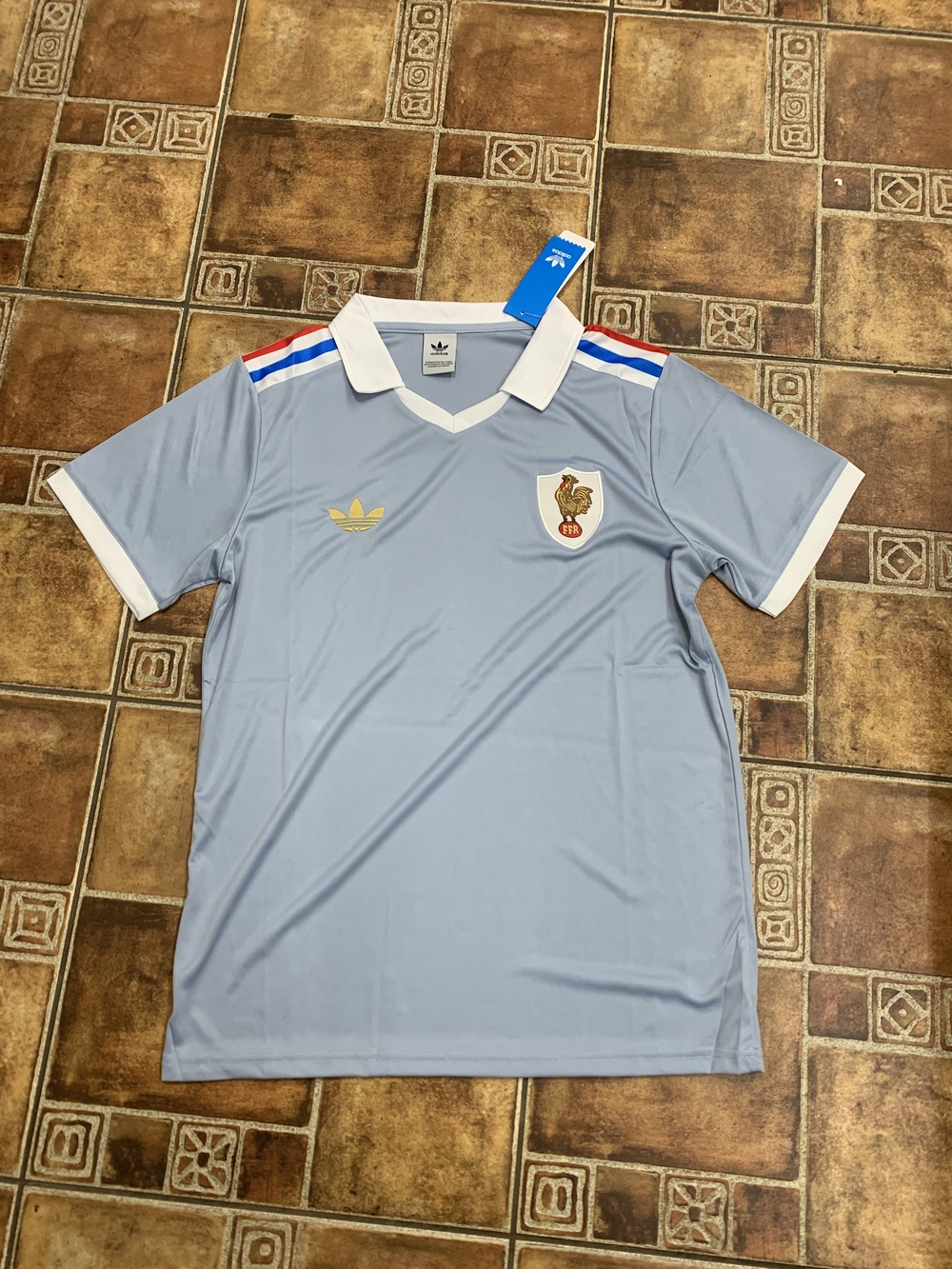 adidas Originals France Anniversary Rugby Jersey Size M